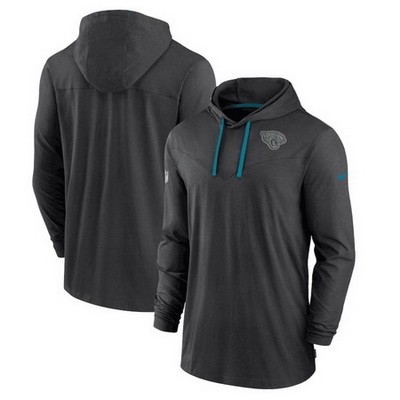 Men's Jacksonville Jaguars Sideline Pop Performance Pullover Long Sleeve Hoodie T Shirt