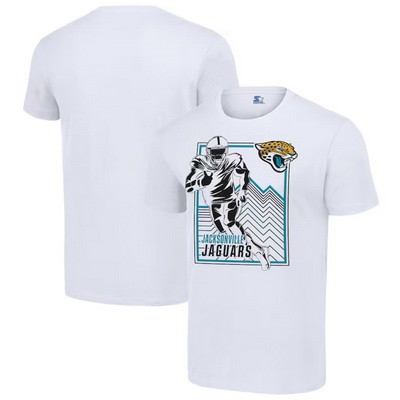 Men's Jacksonville Jaguars White Graphic Shield Logo T Shirt