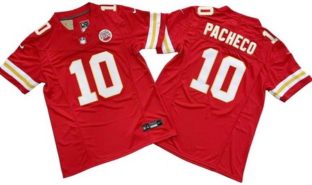 Men's Kansas City Chiefs #10 Isiah Pacheco Limited Red FUSE Vapor Jersey