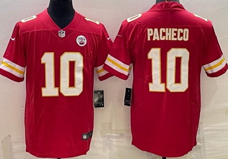 Men's Kansas City Chiefs #10 Isiah Pacheco Limited Red Vapor Jersey
