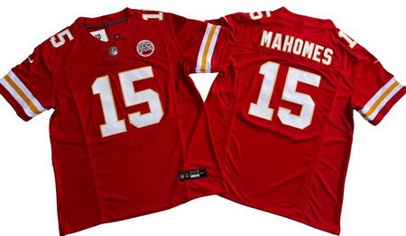 Men's Kansas City Chiefs #15 Patrick Mahomes Limited Red FUSE Vapor Jersey