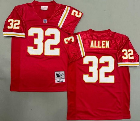 Men's Kansas City Chiefs #32 Marcus Allen Red 1994 Throwback Jersey