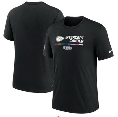 Men's Kansas City Chiefs Black 2022 Crucial Catch Performance T Shirt
