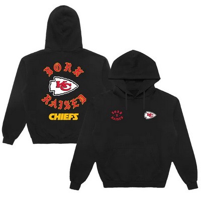 Men's Kansas City Chiefs Black Born x Raised Pullover Hoodie