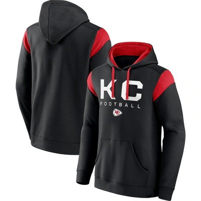 Men's Kansas City Chiefs Black Call The Shot Pullover Hoodie
