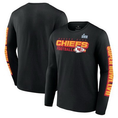 Men's Kansas City Chiefs Black Printed Long T Shirt 302239