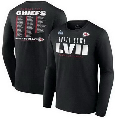 Men's Kansas City Chiefs Black Printed Long T Shirt 302428