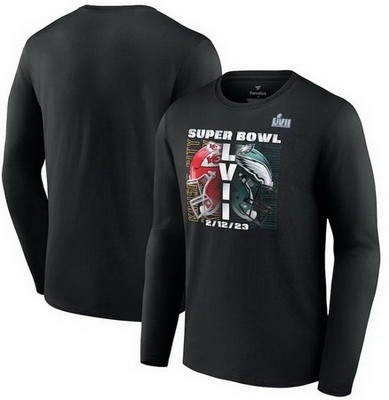 Men's Kansas City Chiefs Black Printed Long T Shirt 302567