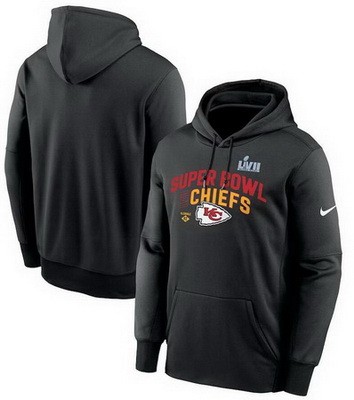 Men's Kansas City Chiefs Black Printed Pullover Hoodie 302534