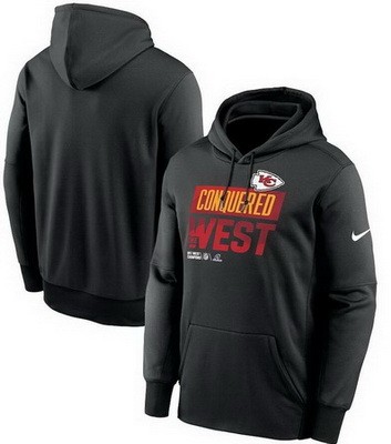 Men's Kansas City Chiefs Black Printed Pullover Hoodie 302540
