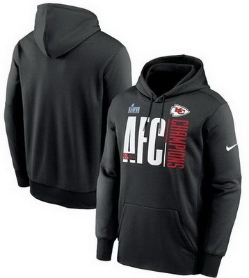 Men's Kansas City Chiefs Black Printed Pullover Hoodie 302544