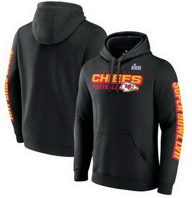 Men's Kansas City Chiefs Black Printed Pullover Hoodie 302552
