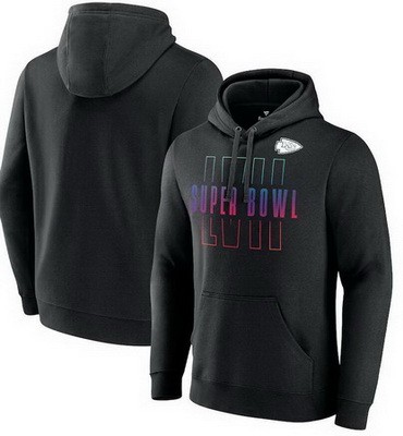 Men's Kansas City Chiefs Black Printed Pullover Hoodie 302554