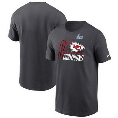 Men's Kansas City Chiefs Dark Gray Printed T Shirt 302462