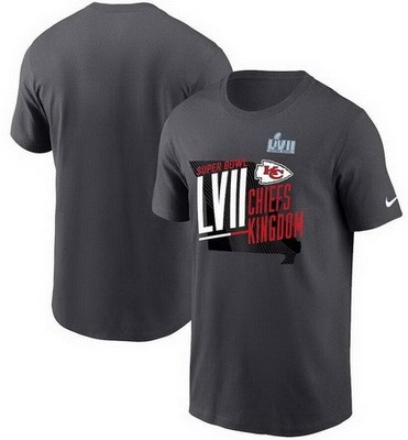 Men's Kansas City Chiefs Dark Gray Printed T Shirt 302544