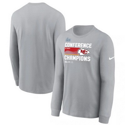 Men's Kansas City Chiefs Gray Printed Pullover Hoodie 302527
