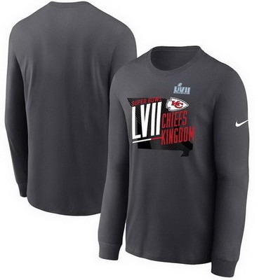 Men's Kansas City Chiefs Gray Printed Pullover Hoodie 302578