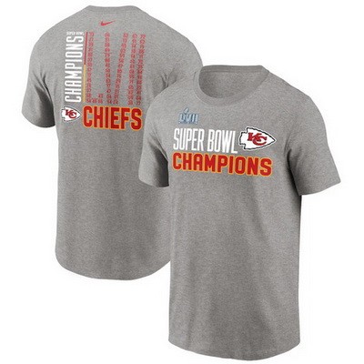 Men's Kansas City Chiefs Gray Printed T Shirt 302290