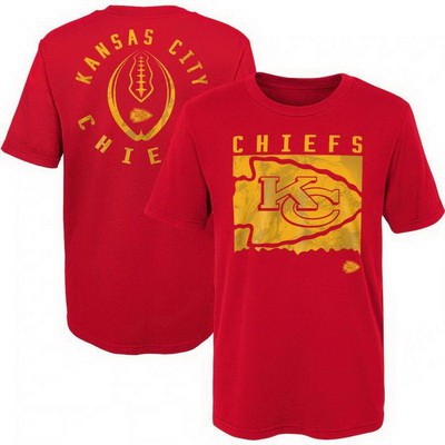 Men's Kansas City Chiefs Red Liquid Camo Logo T Shirt