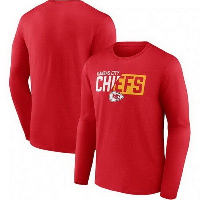 Men's Kansas City Chiefs Red NFL x Bud Light Long Sleeve T Shirt