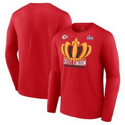 Men's Kansas City Chiefs Red Printed Long T Shirt 302422
