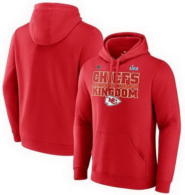 Men's Kansas City Chiefs Red Printed Pullover Hoodie 302560
