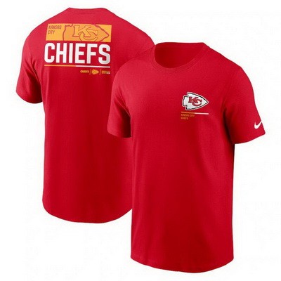 Men's Kansas City Chiefs Red Team Incline T Shirt