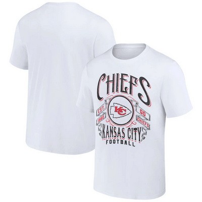 Men's Kansas City Chiefs White NFL x Darius Rucker Collection Vintage Football T Shirt
