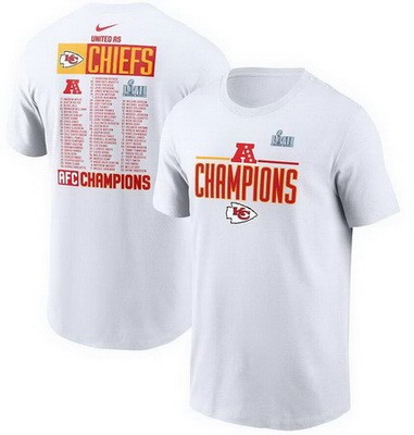 Men's Kansas City Chiefs White Printed T Shirt 302295
