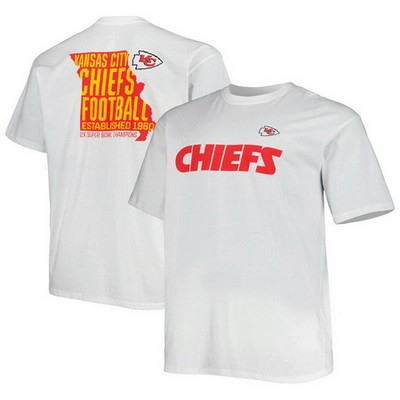 Men's Kansas City Chiefs White Printed T Shirt 302443
