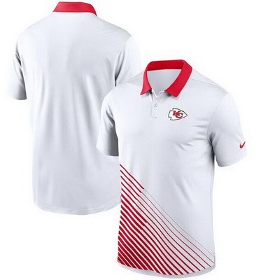 Men's Kansas City Chiefs White Red Vapor Performance Polo