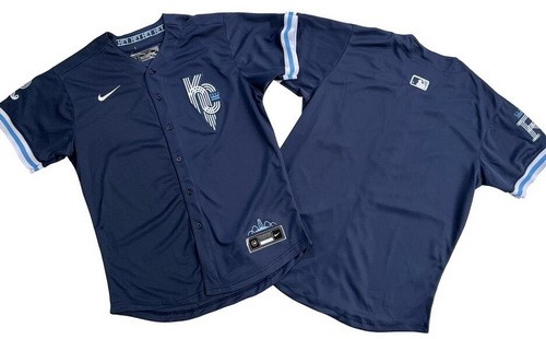 Men's Kansas City Royals Blank Navy Limited Jersey