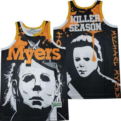 Men's Killer Season Michael Myers Black Basketball Jersey