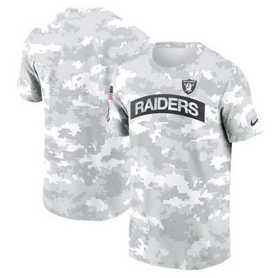 Men's Las Vegas Raiders Arctic Camo 2024 Salute To Service Performance T Shirt
