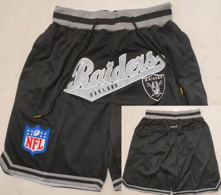 Men's Las Vegas Raiders Black 2022 Just Don Shorts