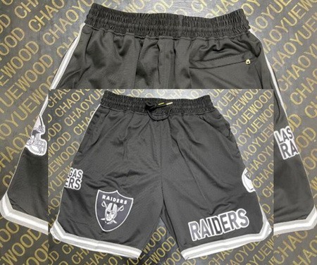 Men's Las Vegas Raiders Black 2023 Just Don Shorts