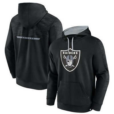 Men's Las Vegas Raiders Black Defender Evo Pullover Hoodie