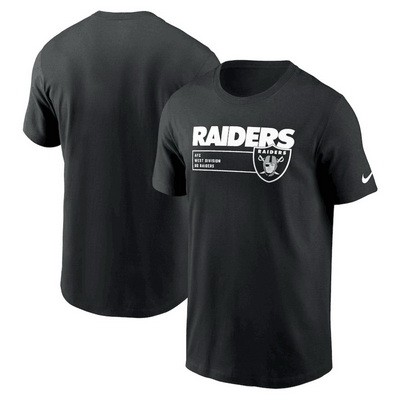 Men's Las Vegas Raiders Black Division Essential T Shirt