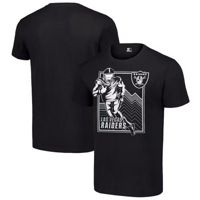 Men's Las Vegas Raiders Black Graphic Shield Logo T Shirt