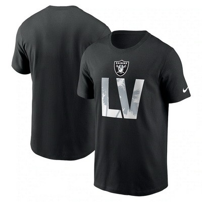 Men's Las Vegas Raiders Black Local Essential T Shirt