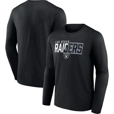 Men's Las Vegas Raiders Black NFL x Bud Light Long Sleeve T Shirt