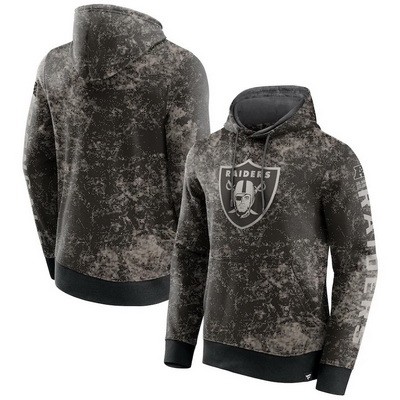 Men's Las Vegas Raiders Black Shadow Pullover Hoodie