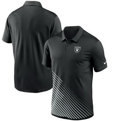 Men's Las Vegas Raiders Black Vapor Performance Polo