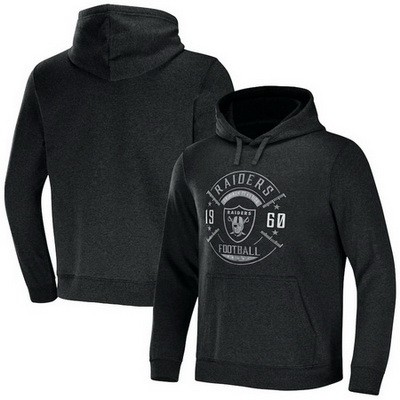Men's Las Vegas Raiders Black x Darius Rucker Collection 2 Hit Pullover Hoodie