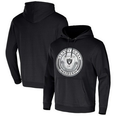 Men's Las Vegas Raiders Black x Darius Rucker Collection Washed Pullover Hoodie