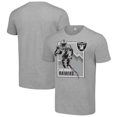 Men's Las Vegas Raiders Gray Graphic Shield Logo T Shirt