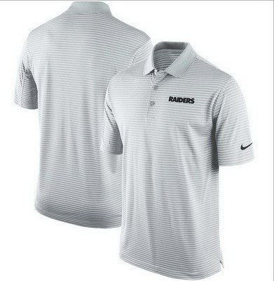 Men's Las Vegas Raiders Gray Sideline Lock Up Victory Performance Polo
