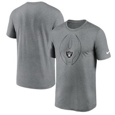 Men's Las Vegas Raiders Heathered Charcoal Legend Icon T-Shirt