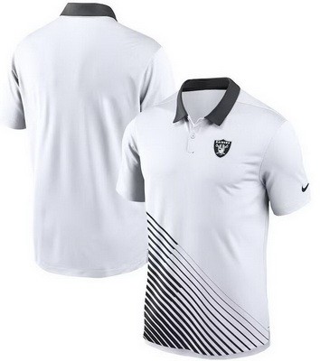 Men's Las Vegas Raiders White Black Vapor Performance Polo