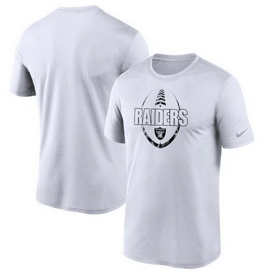 Men's Las Vegas Raiders White Icon Performance T-Shirt